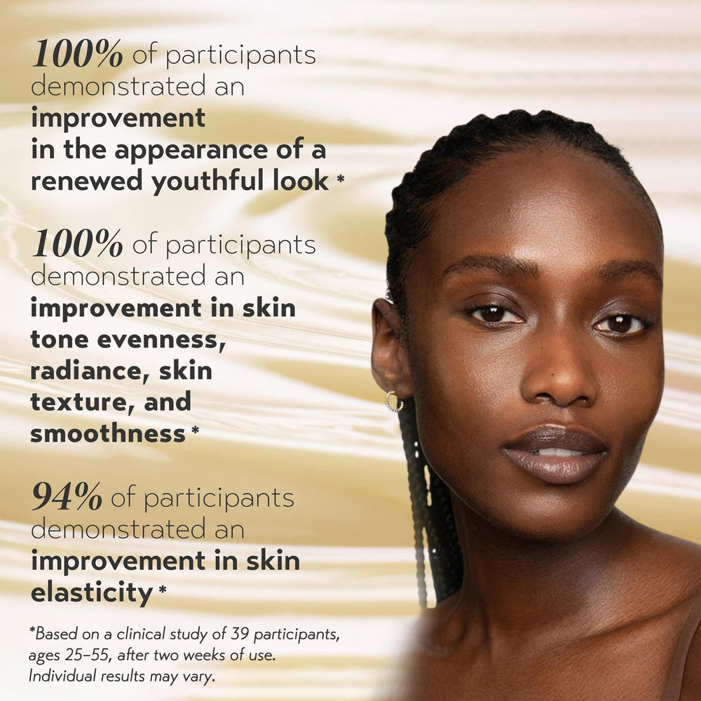 SHANI DARDEN Retinol Reform neck-application image suggests even tone on skin.