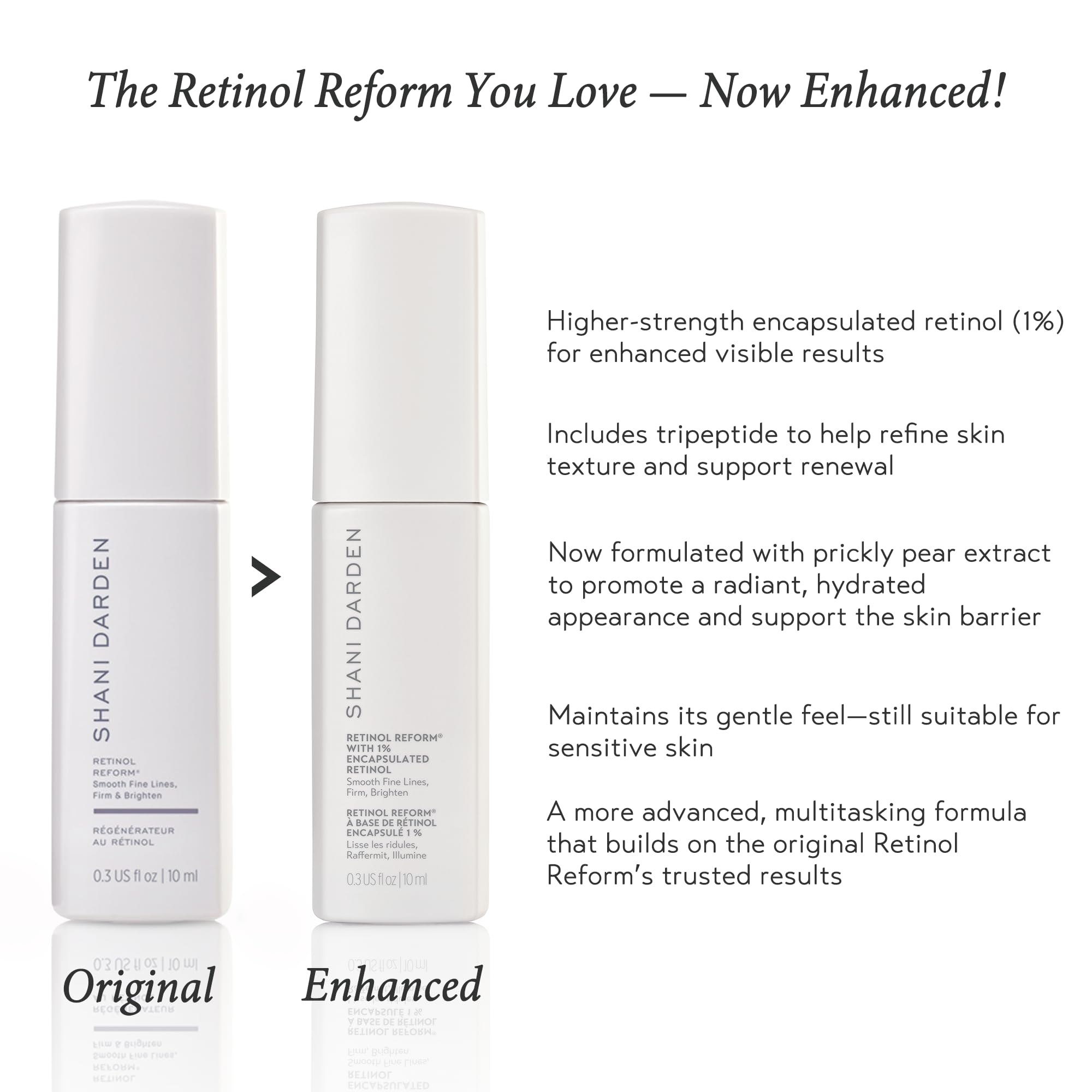 Shani Darden Retinol Reform night application scene shows soothing, non-drying experience.