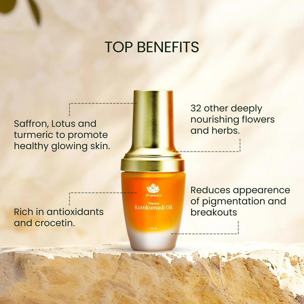 Shankara Kumkumadi Oil for gua sha facial massage use