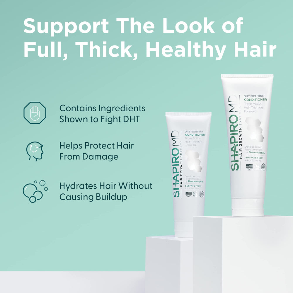 Shapiro MD Hair Growth Experts coconut oil texture showing rich conditioning feel.