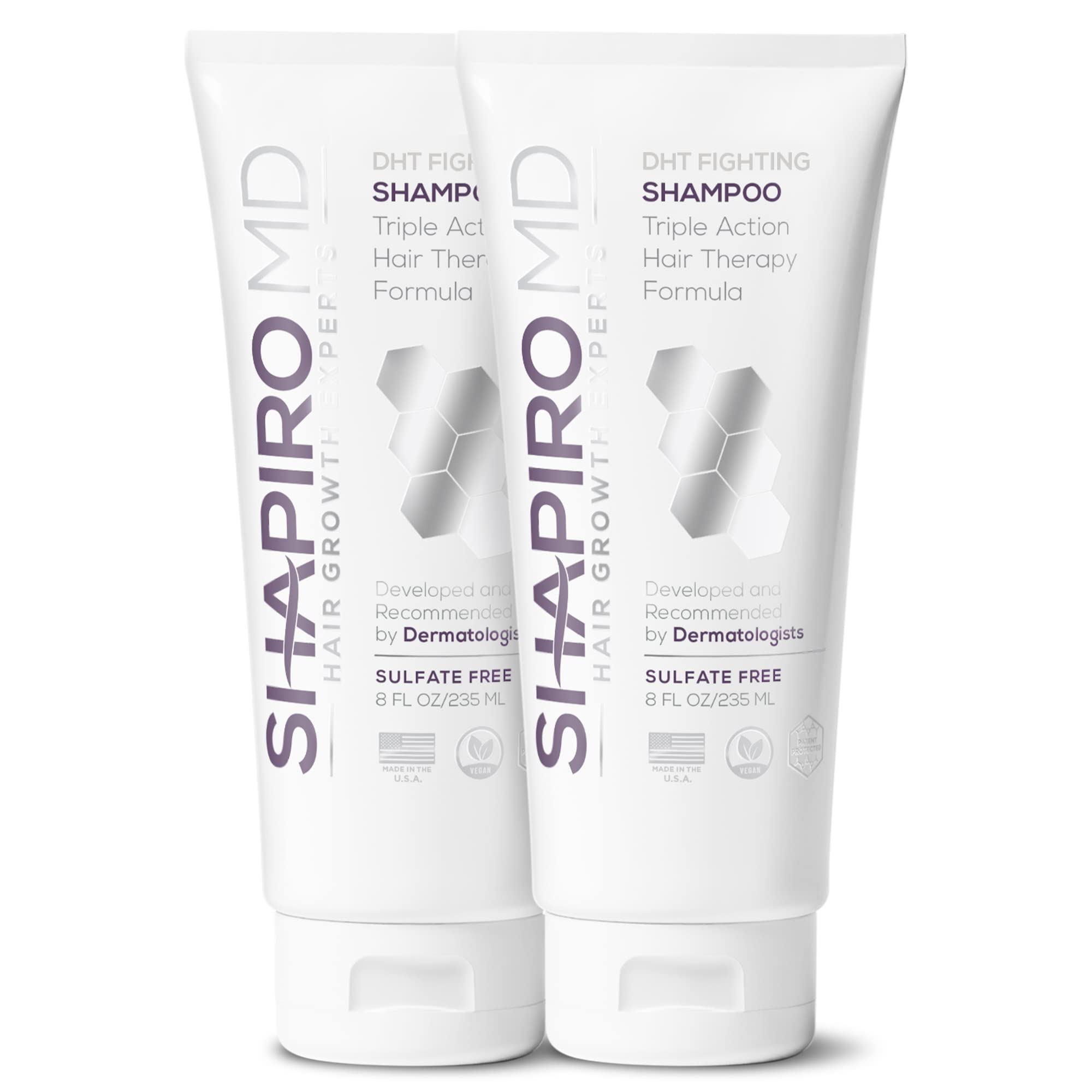 Shapiro MD Hair Growth Experts shampoo bottle front view for thinning hair
