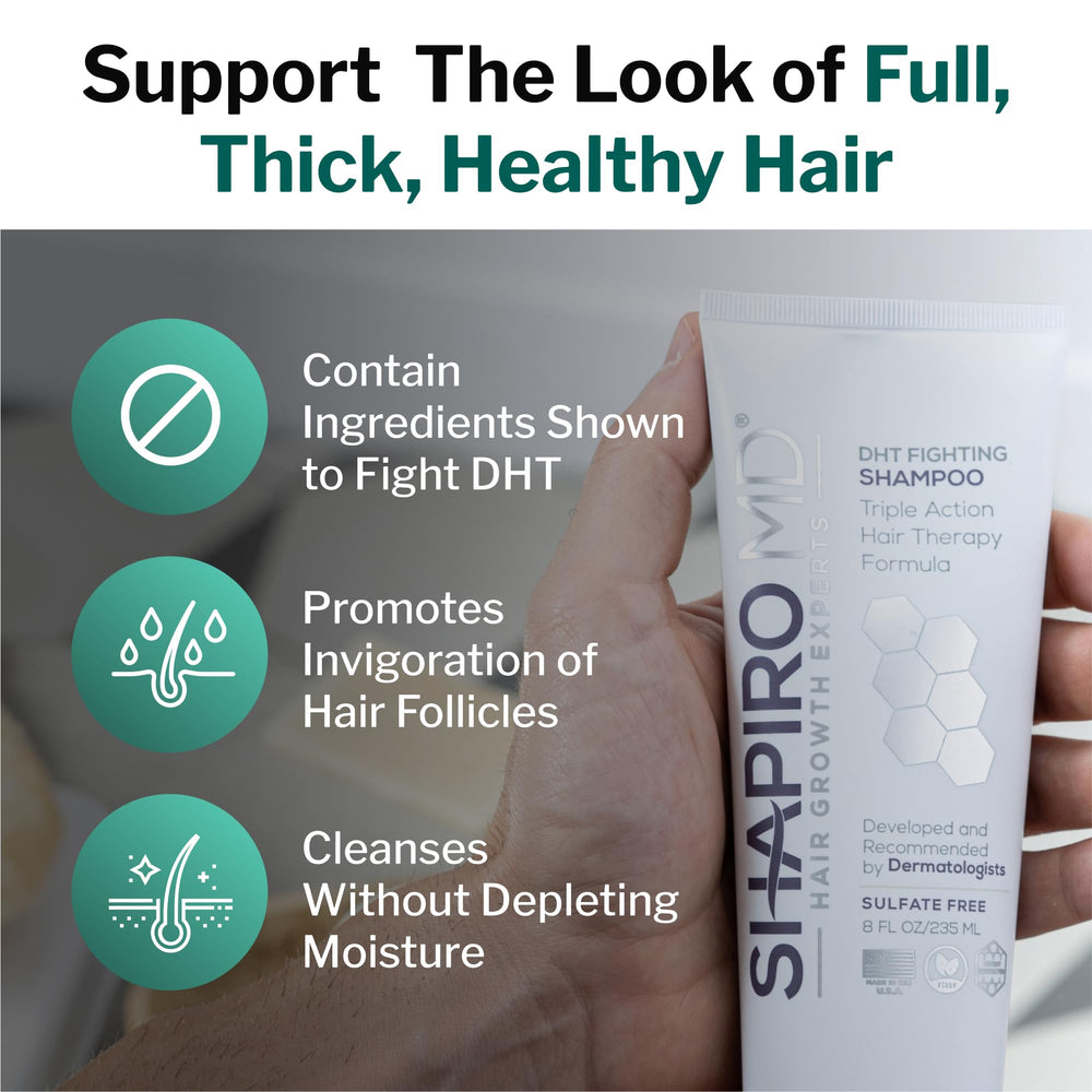 Shapiro MD Hair Growth Experts ingredients closeup illustrating vegan cruelty-free formula