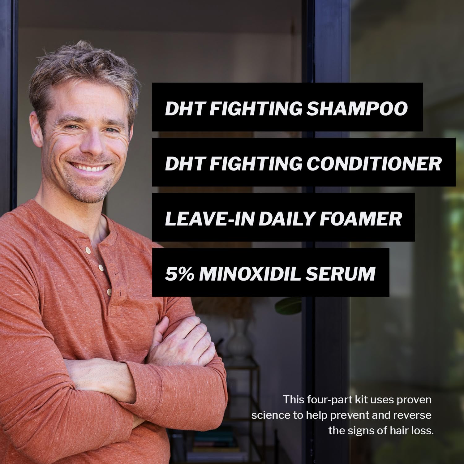 Shapiro MD Hair Regrowth Kit conditioner bottle emphasizing hydration for fuller strands