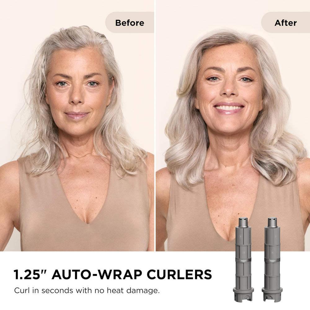 Shark FlexFusion hair-styling-in-action enables quick dry-and-style routines.