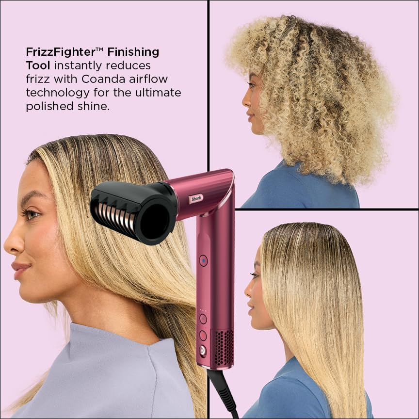 Shark FlexStyle auto-wrap curlers in action for effortless curl creation.