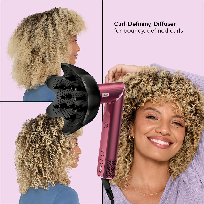 Shark FlexStyle oval brush smoothing and volumizing with high airflow.