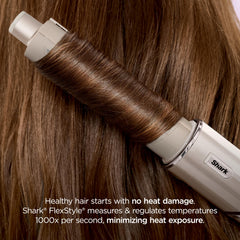 Shark FlexStyle oval brush smoothing frizz and adding volume with strong airflow