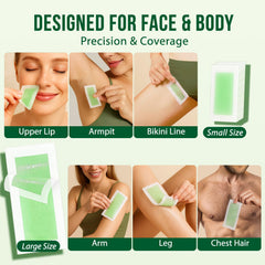 Sharmiz 40 body strips for arms and legs for quick at home waxing