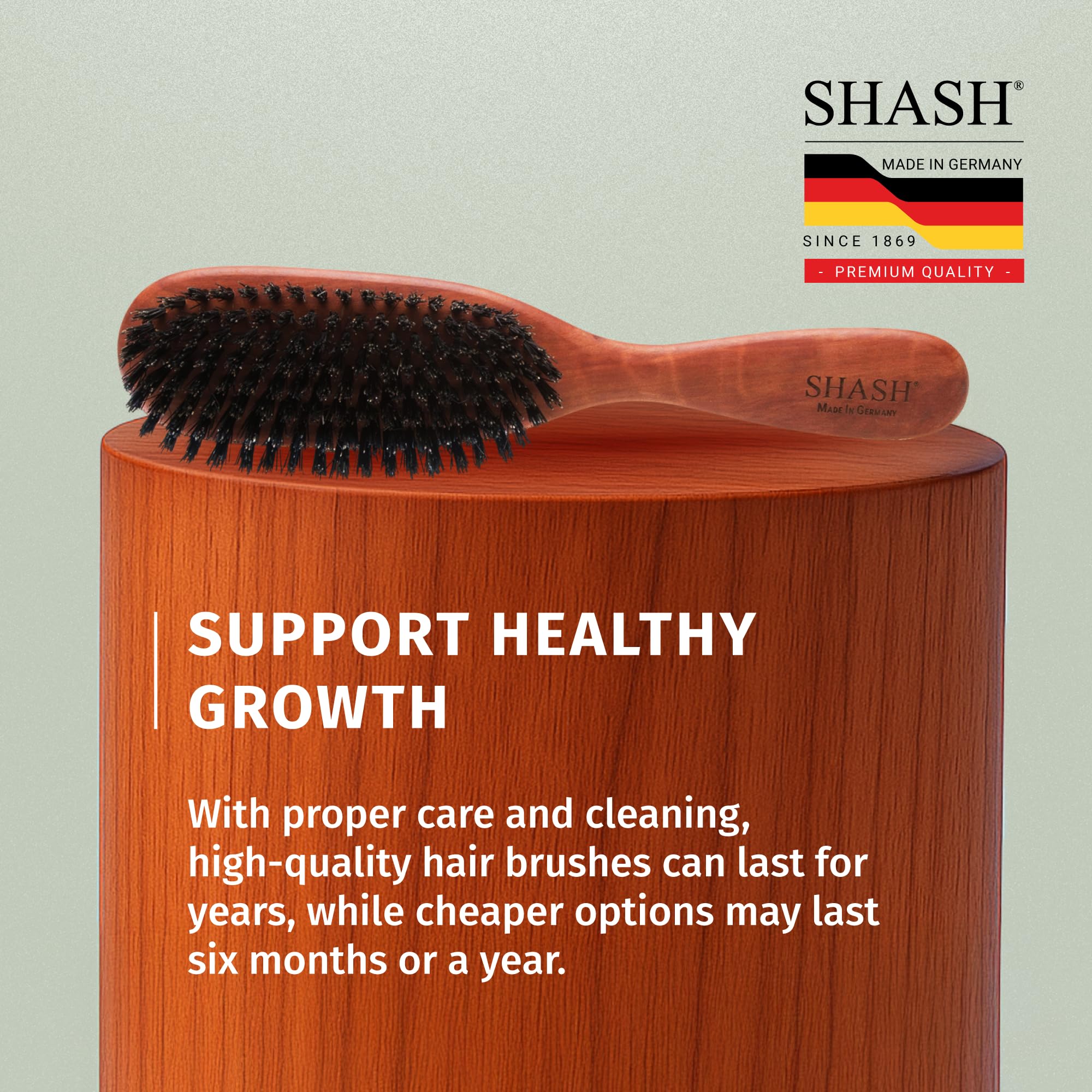 SHASH dry hair brushing technique for smooth results.