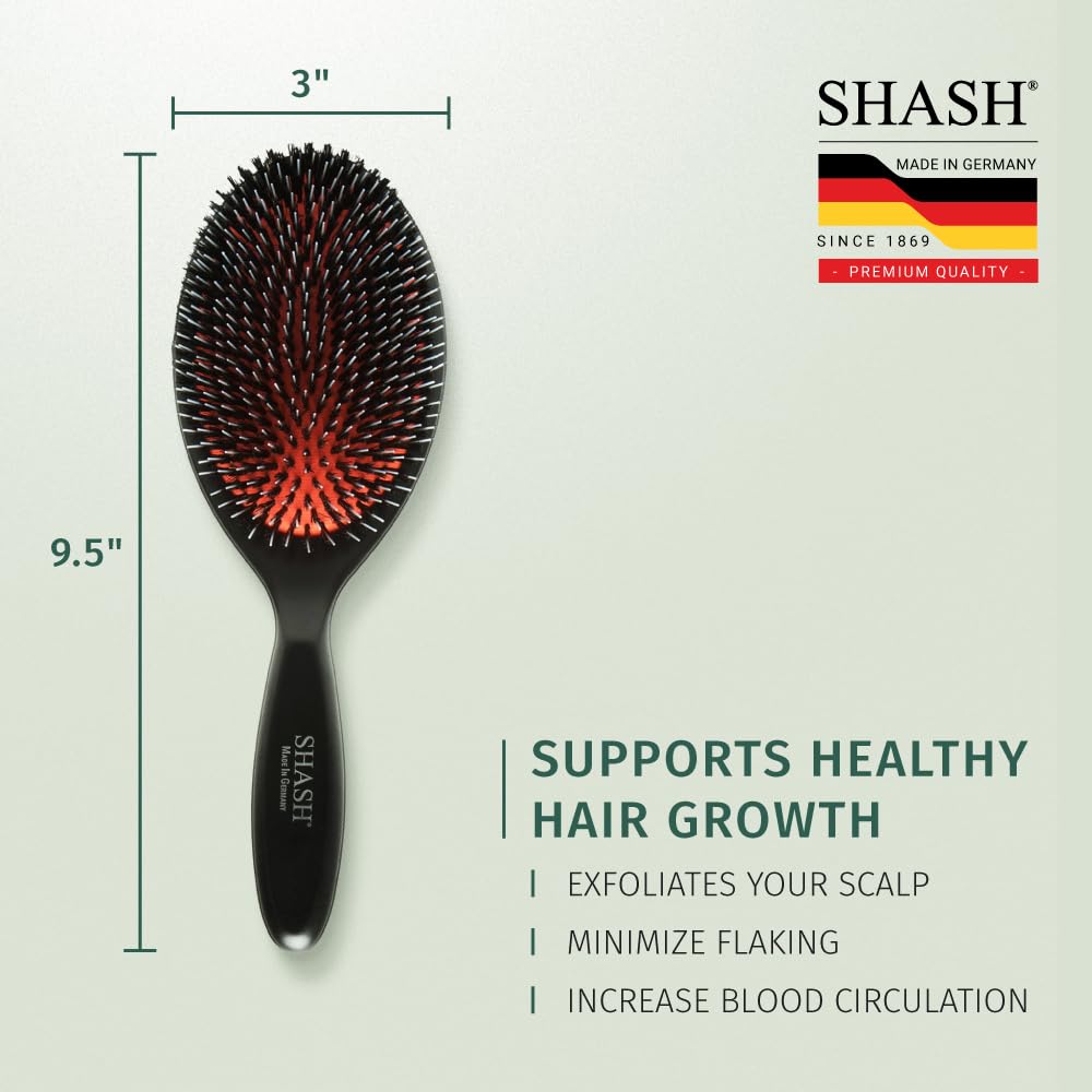 SHASH German craftsmanship highlights durable brush design and long-lasting performance.