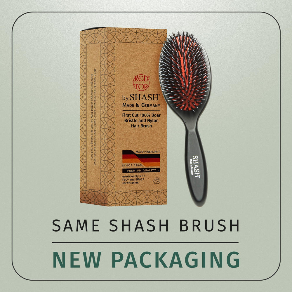SHASH nylon-boar brush body demonstrates durable construction for daily use.