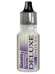 Shave Secret Deluxe Shaving Oil application on skin highlighting instant absorption and moisture