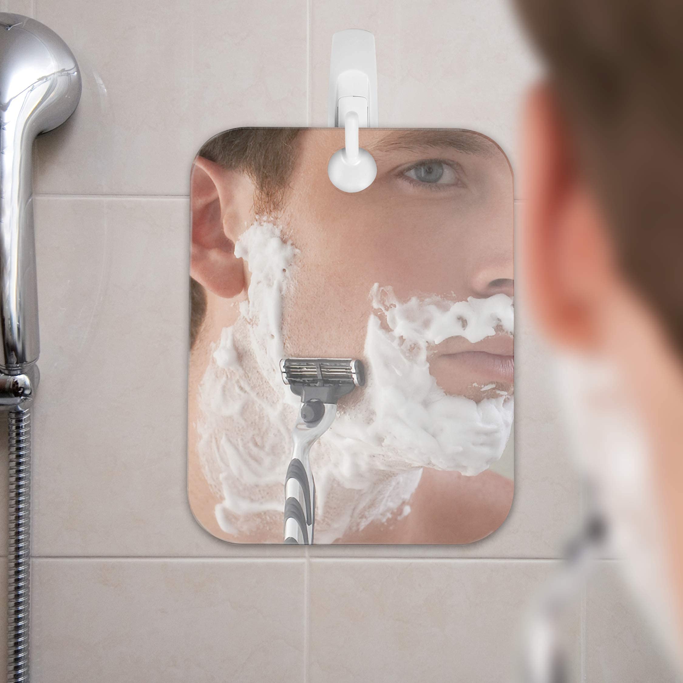 Shave Well Deluxe handheld mirror option for precise shaving and makeup checks on the go
