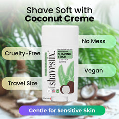 Shavestix roll-on application demonstrates quick glide suitable for legs, face, and underarms.