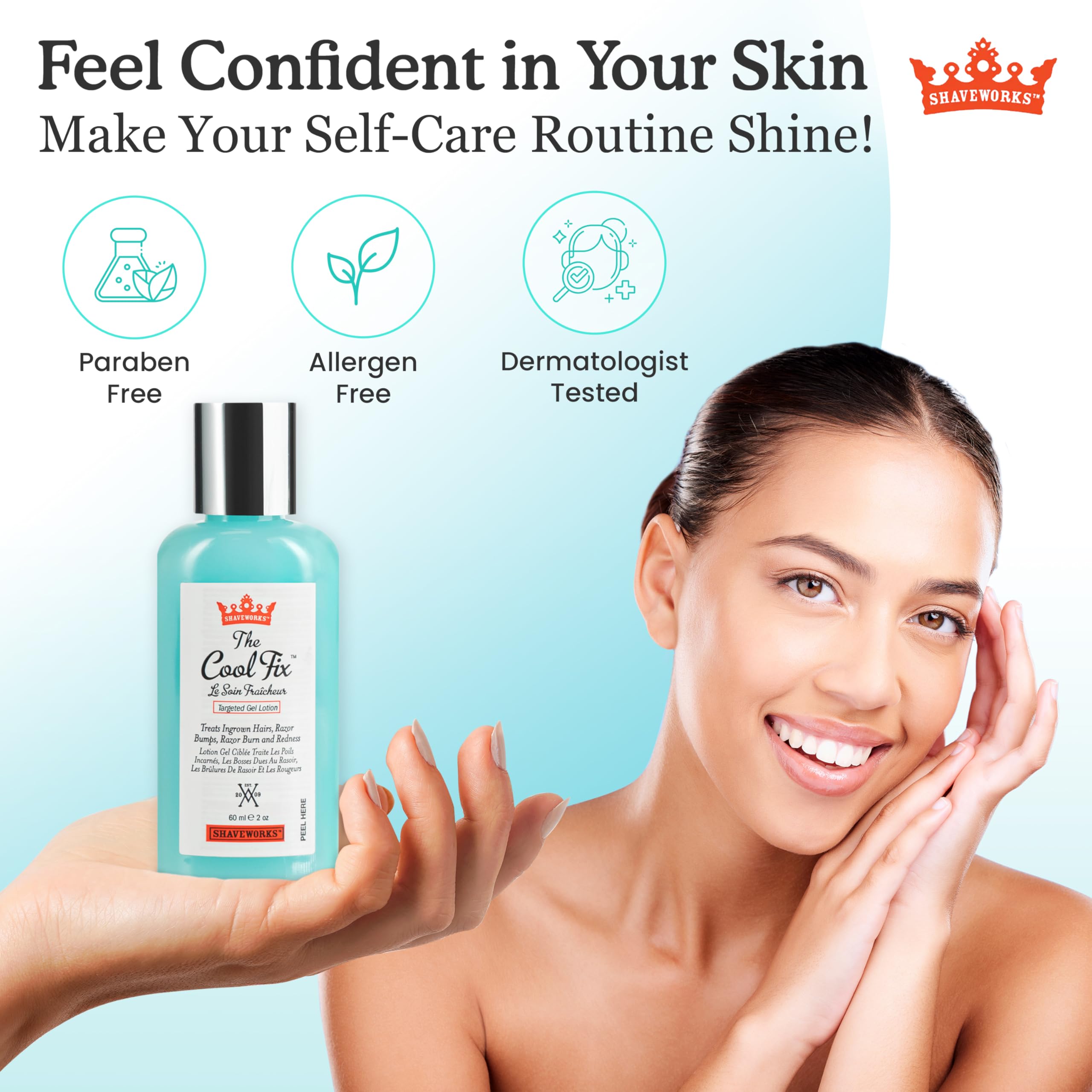 Absorcion rapida de gel Shaveworks sin dejar grasa