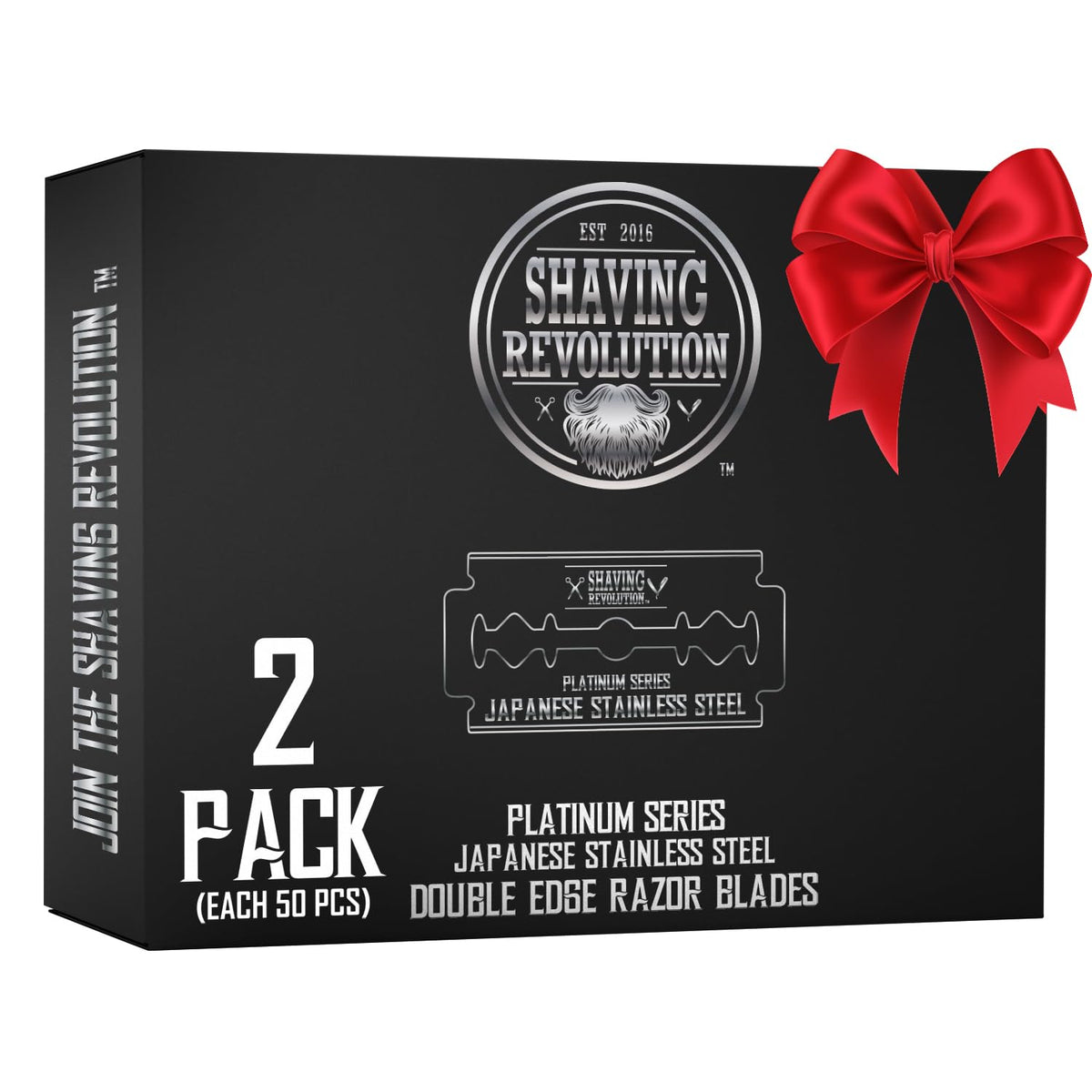 Shaving Revolution blades individually wrapped, showcasing safety wax-paper packaging for safer handling.
