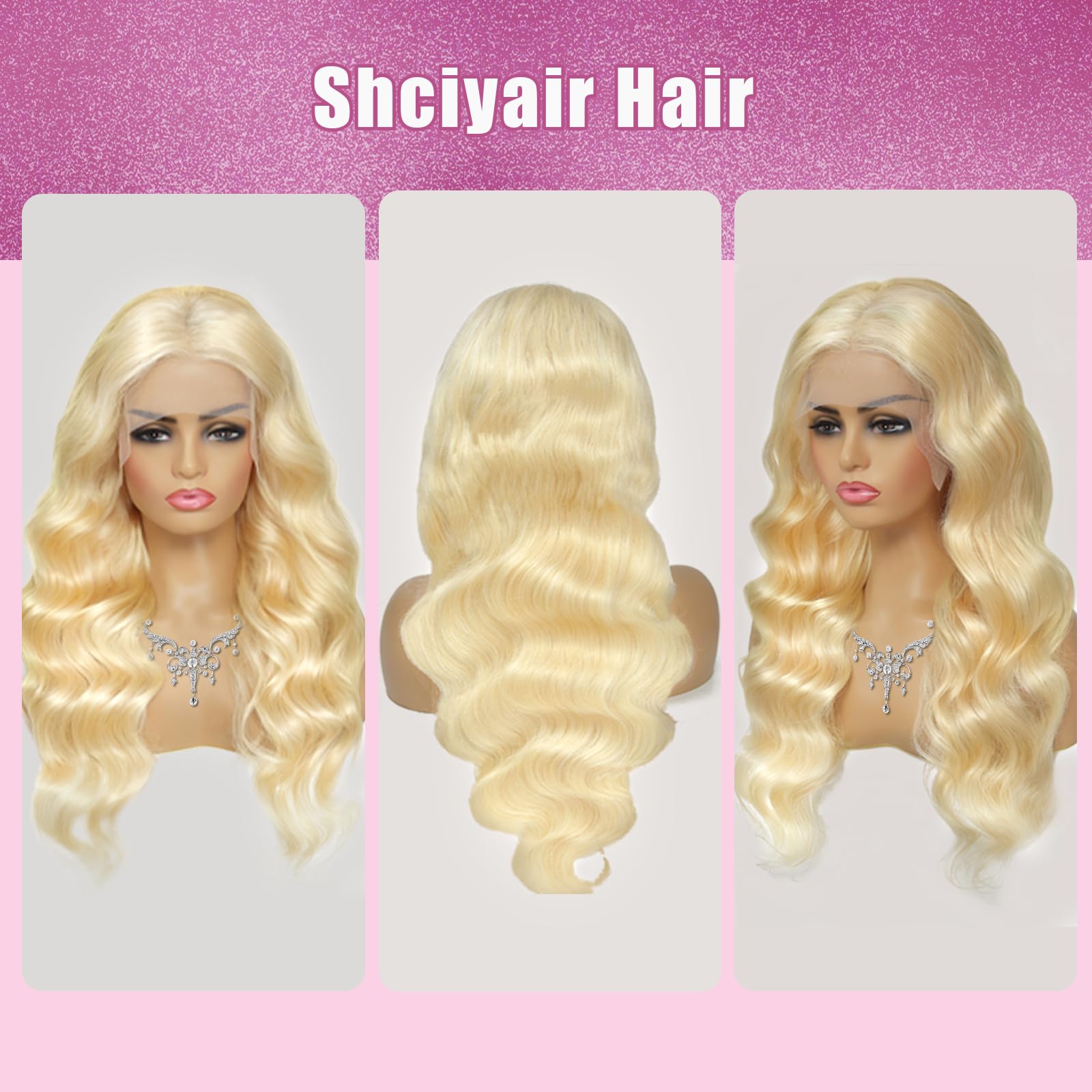Shciyair 613 glueless wig offers easy wear and quick styling.