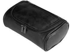Shcnlery small men's toiletry bag front view demonstrates compact travel organization.