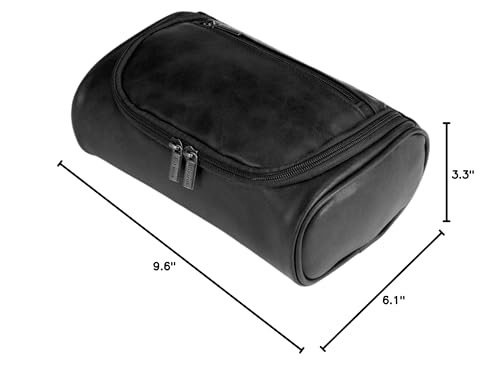 Shcnlery toiletry bag water-resistant material emphasizes protection against splashes during trips.