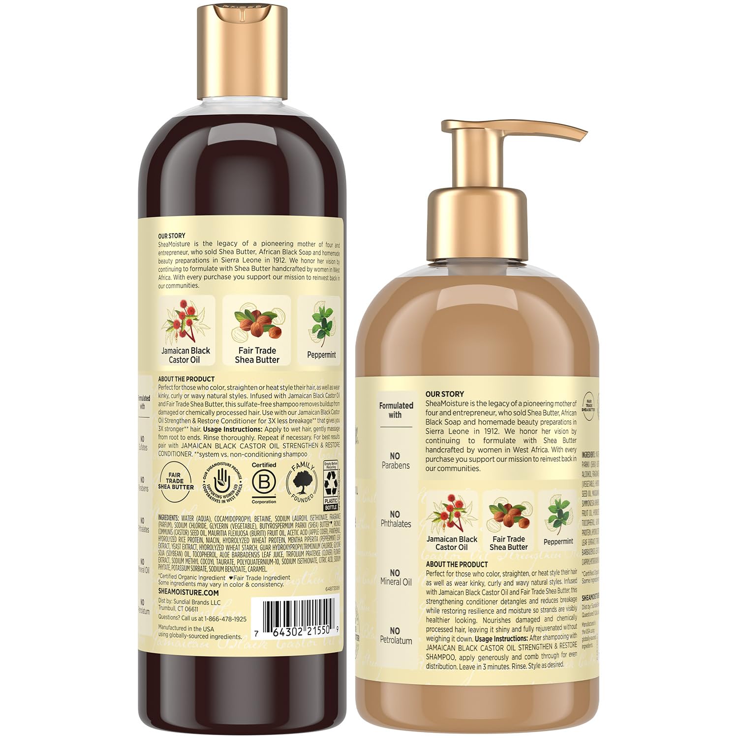 SheaMoisture Jamaican Black Castor Oil clarifying conditioner tube provides deep conditioning after clarifying.