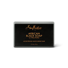 Sheamoisture African Black Soap Bar stacked bars ready for multiple uses and travel.