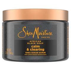 SheaMoisture African Black Soap sugar scrub bottle pours for smooth skin