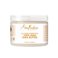 SheaMoisture All-Over Hydration jar showing 11.5 oz raw shea butter for dry skin