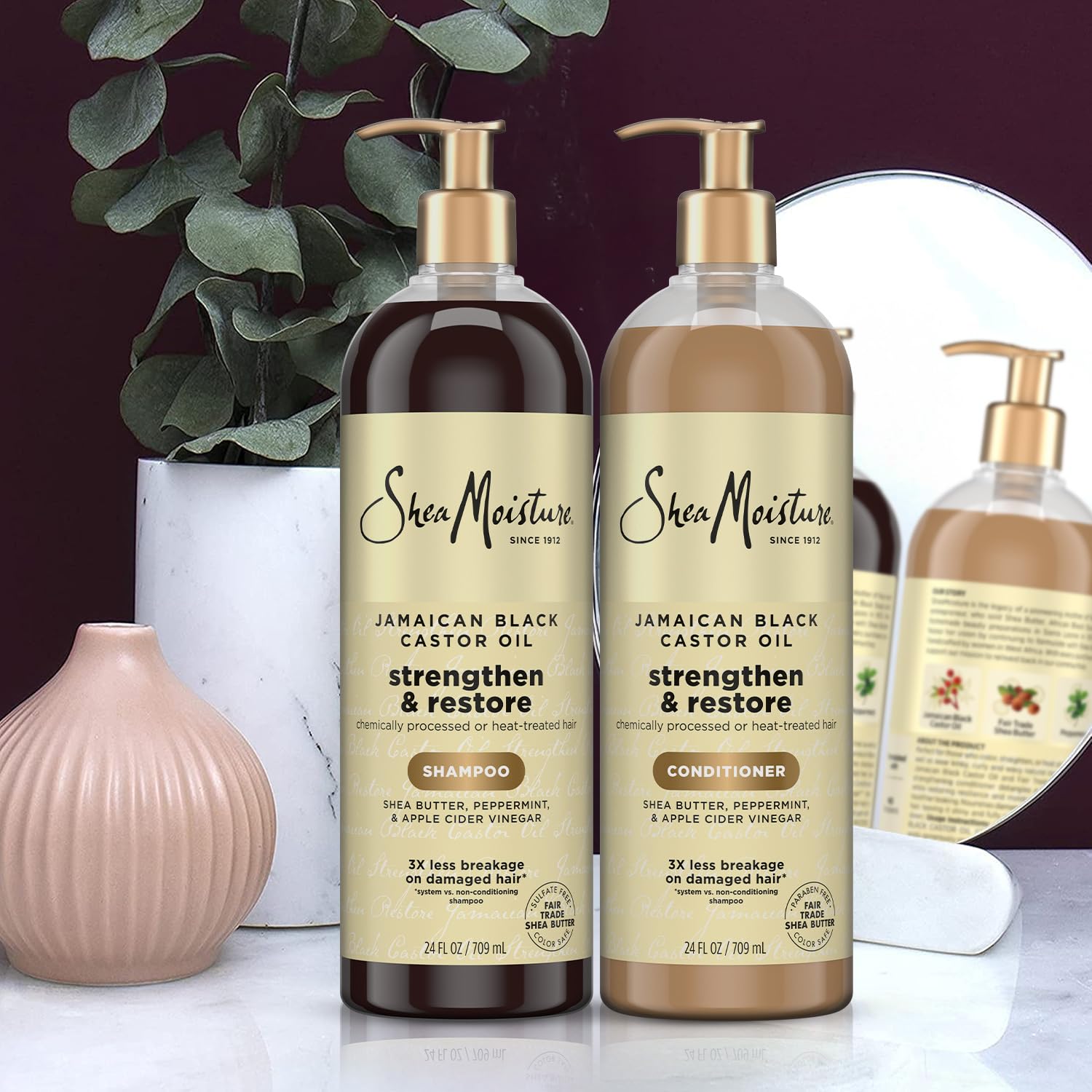 SheaMoisture Apple cider vinegar balance supports scalp health.