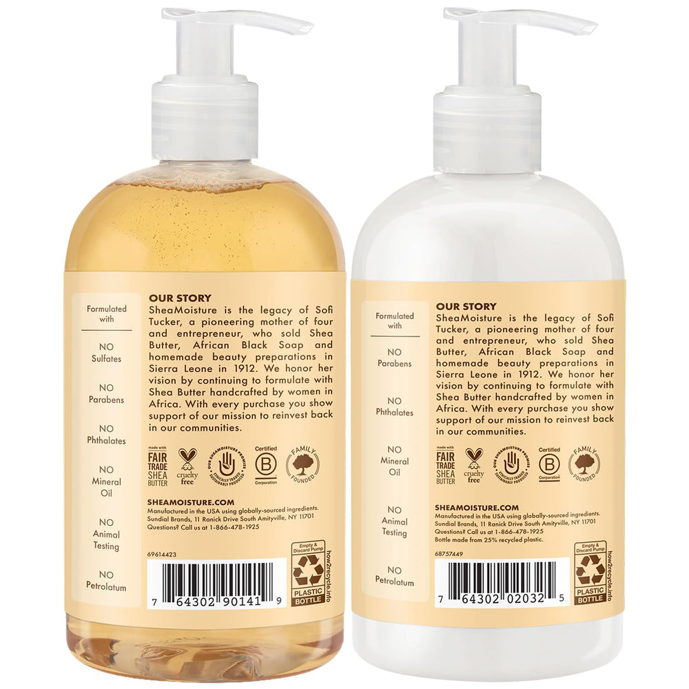 SheaMoisture Baby Essentials body wash lather on skin, soothing bath routine.