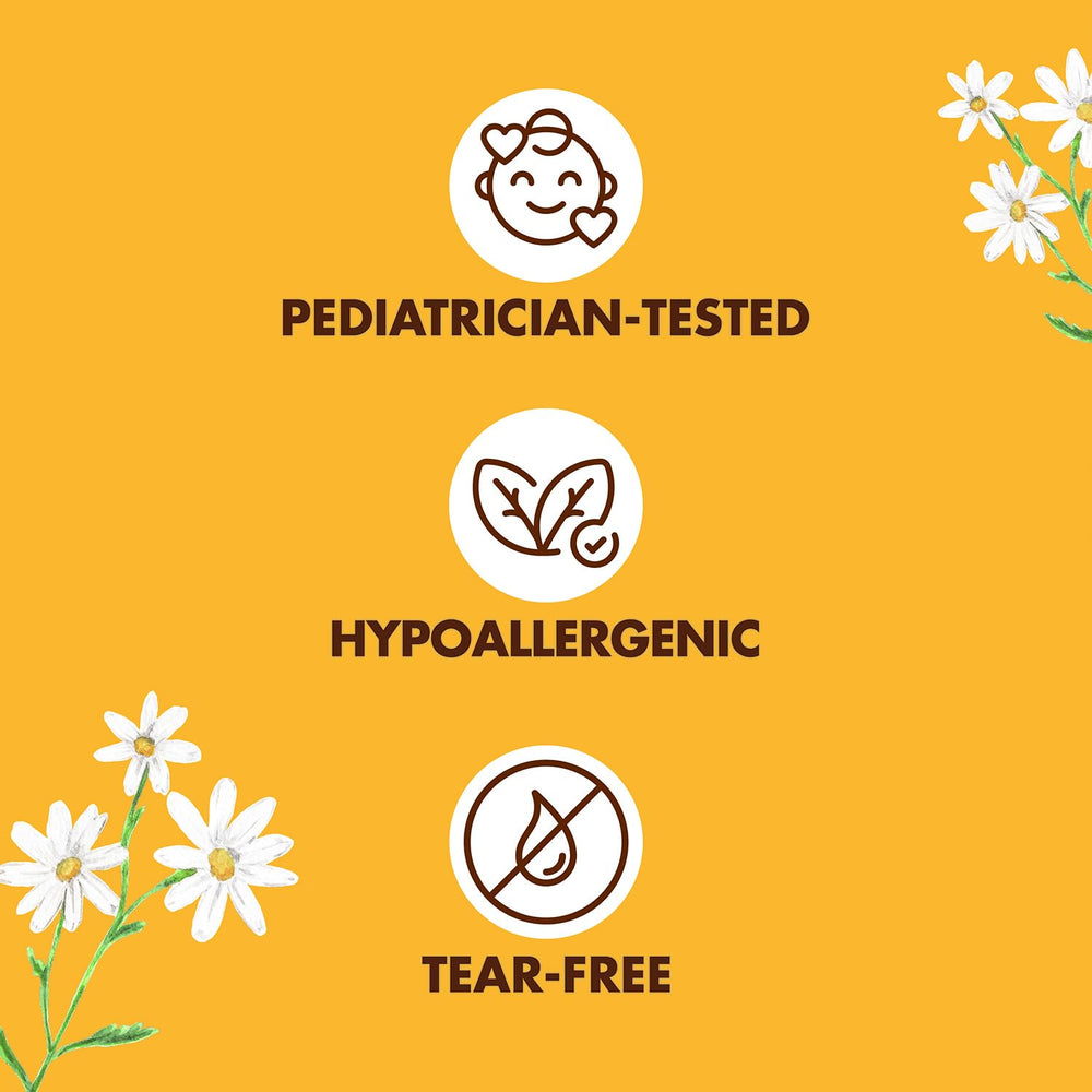 SheaMoisture Baby Essentials chamomile soothing fragrance enhances calm bath time.