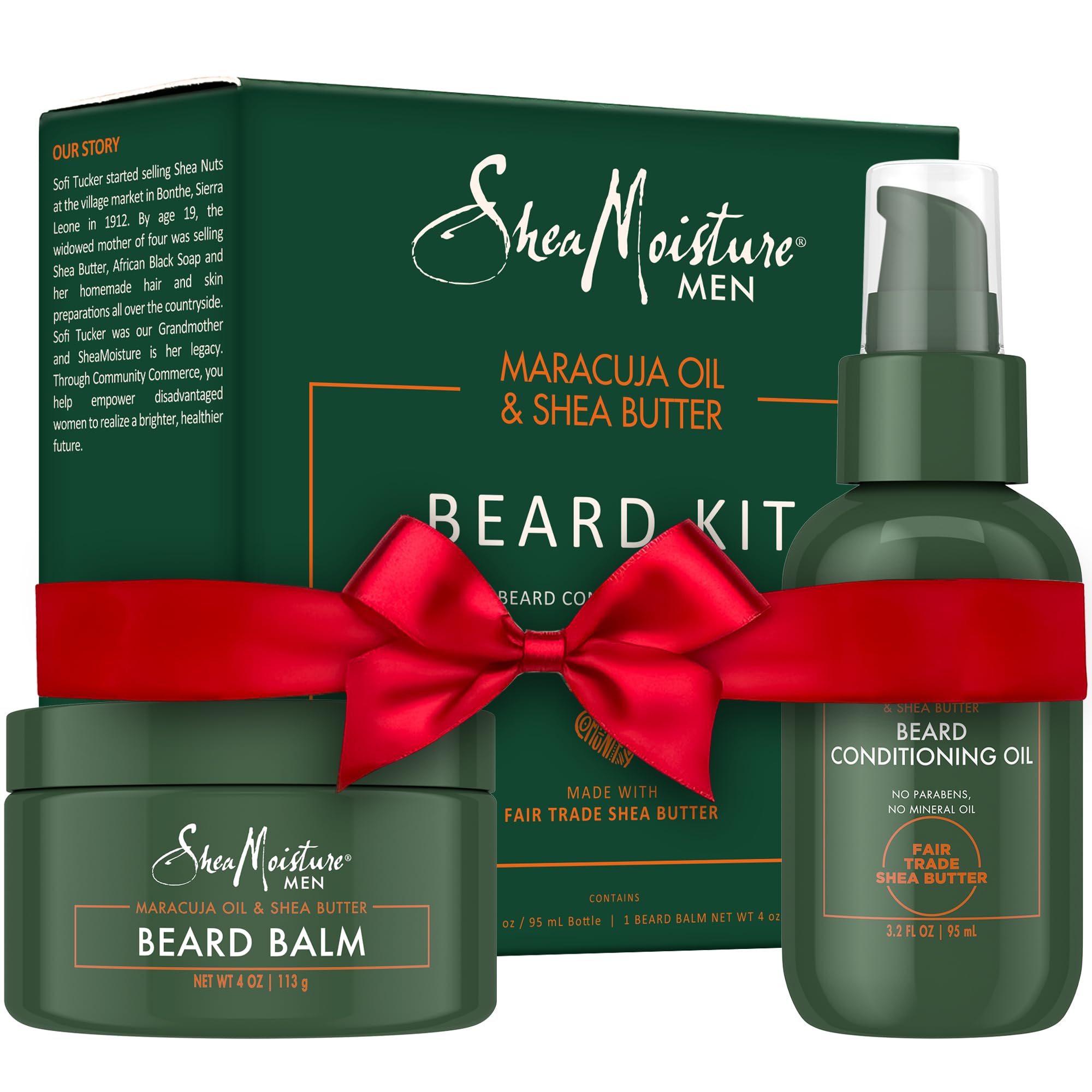 SheaMoisture beard oil bottle nourishes beard and skin