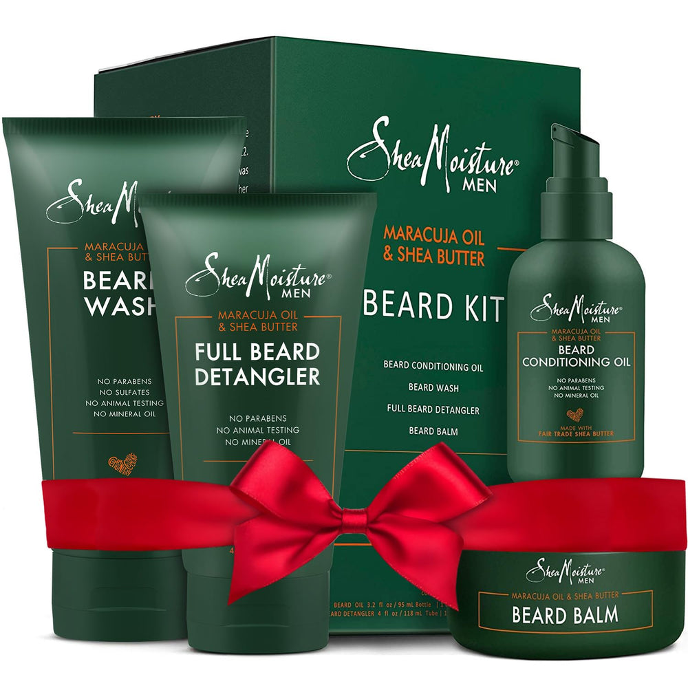 SheaMoisture beard wash bottle provides a refreshing cleanse for a soft, manageable beard.