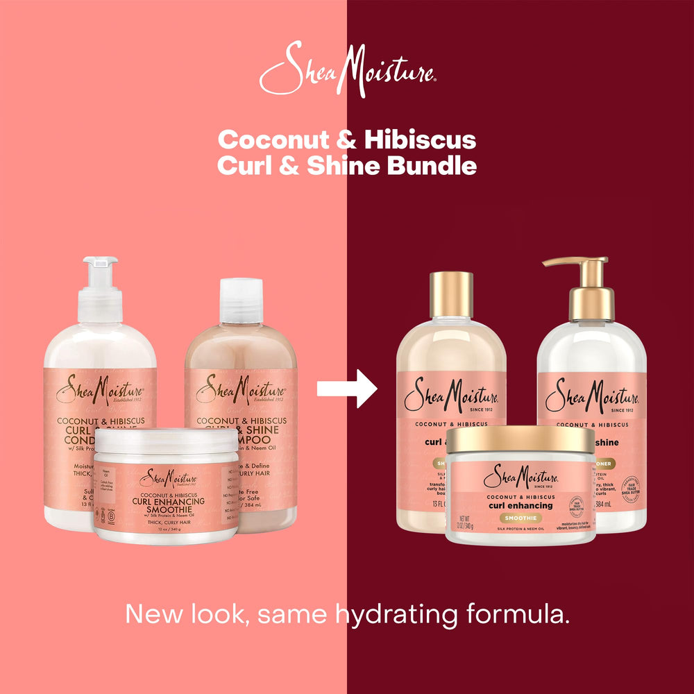 Cruelty-free SheaMoisture badge communicates ethical sourcing and caring for hair.