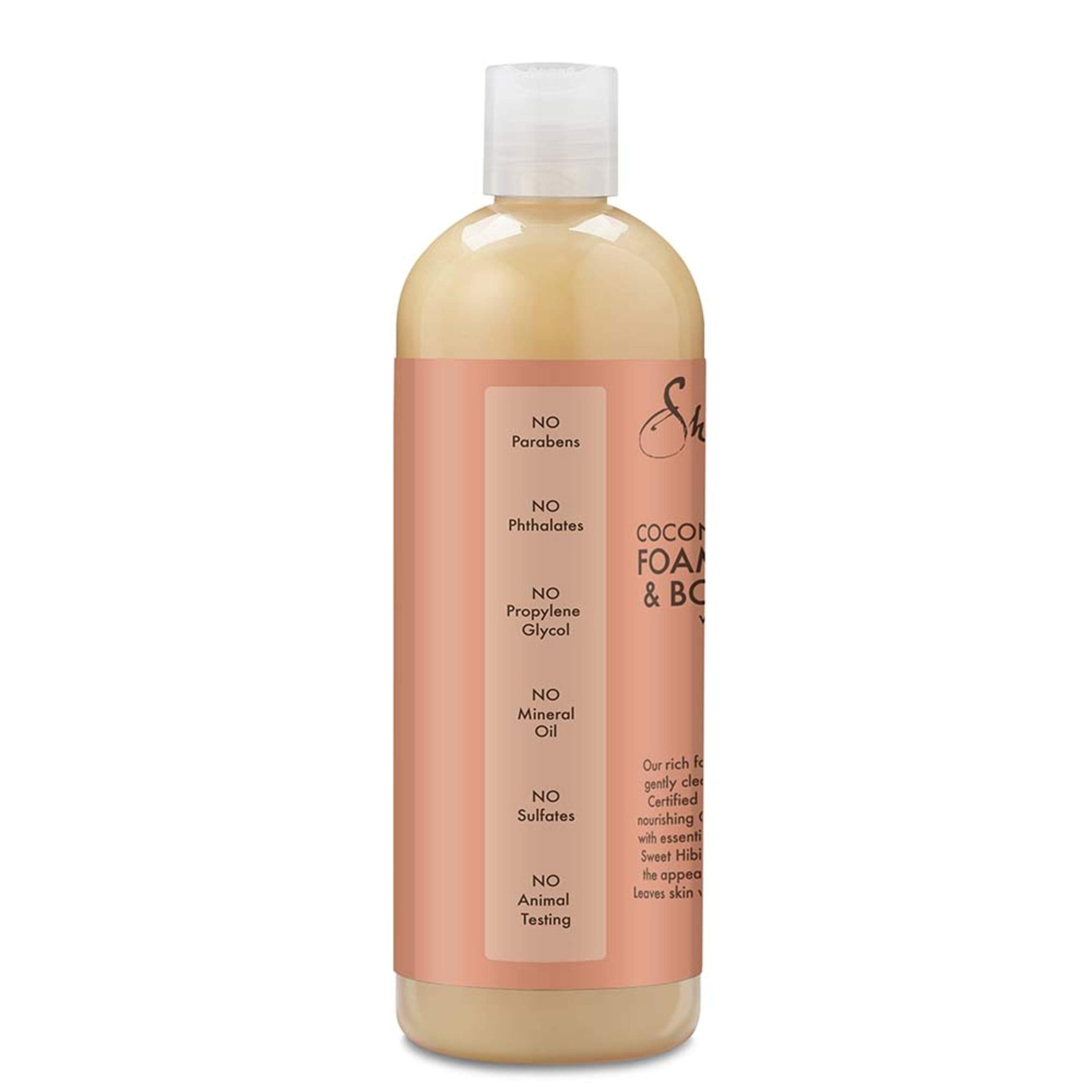 SheaMoisture Coconut & Hibiscus ingredients – coconut oil and shea butter for hydration