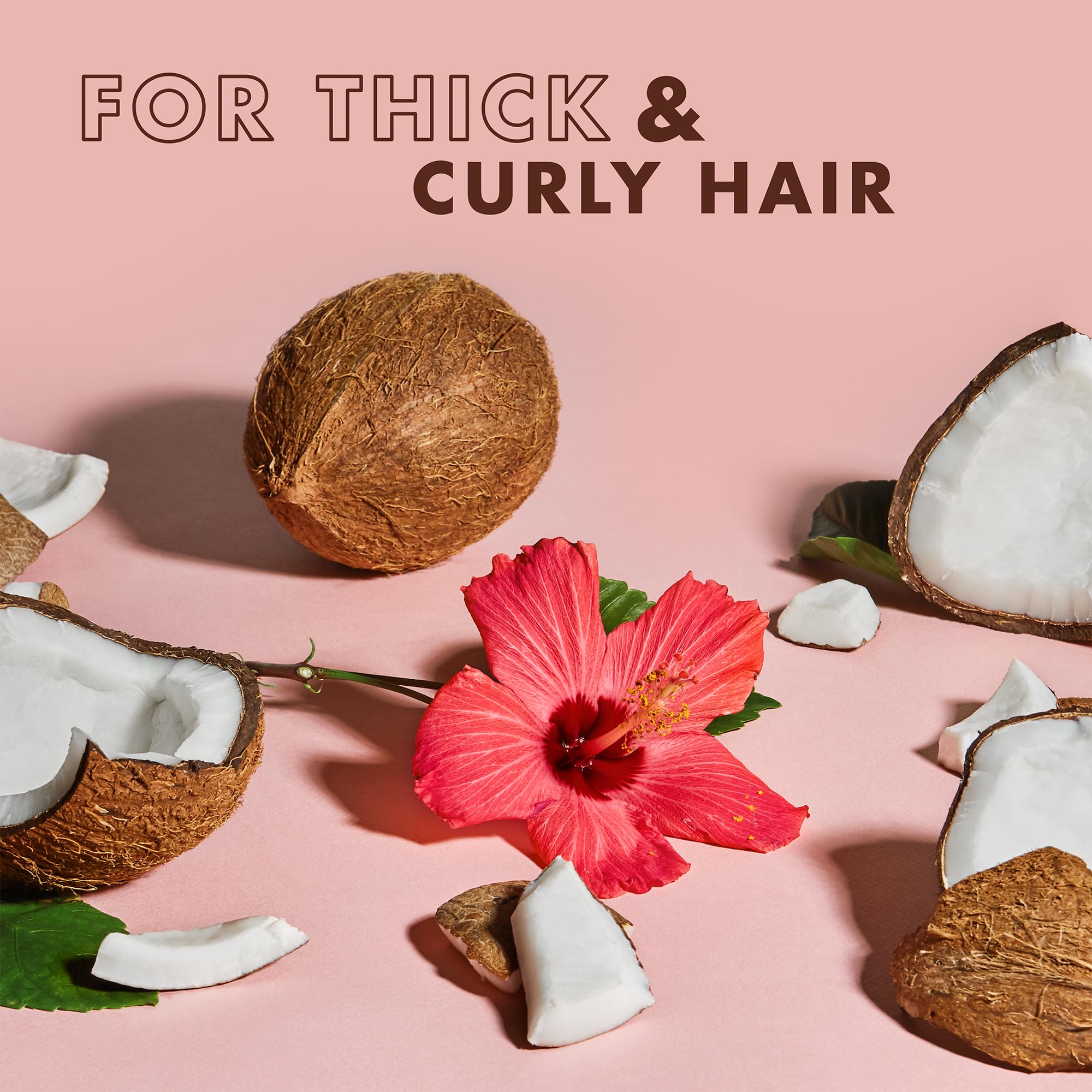 SheaMoisture Coconut Hibiscus scent close up highlighting tropical aroma for a travel hair care ritual