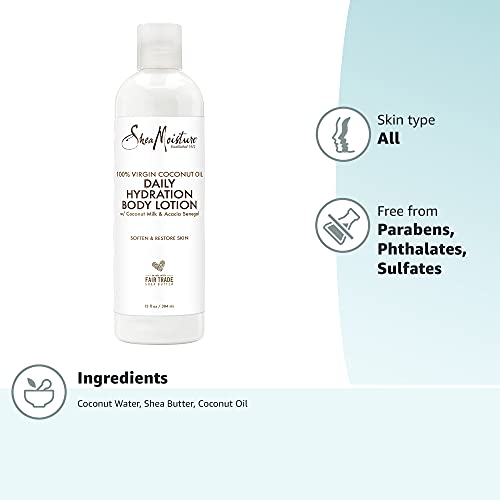 SheaMoisture coconut milk rich cream highlights nourishing hydration.