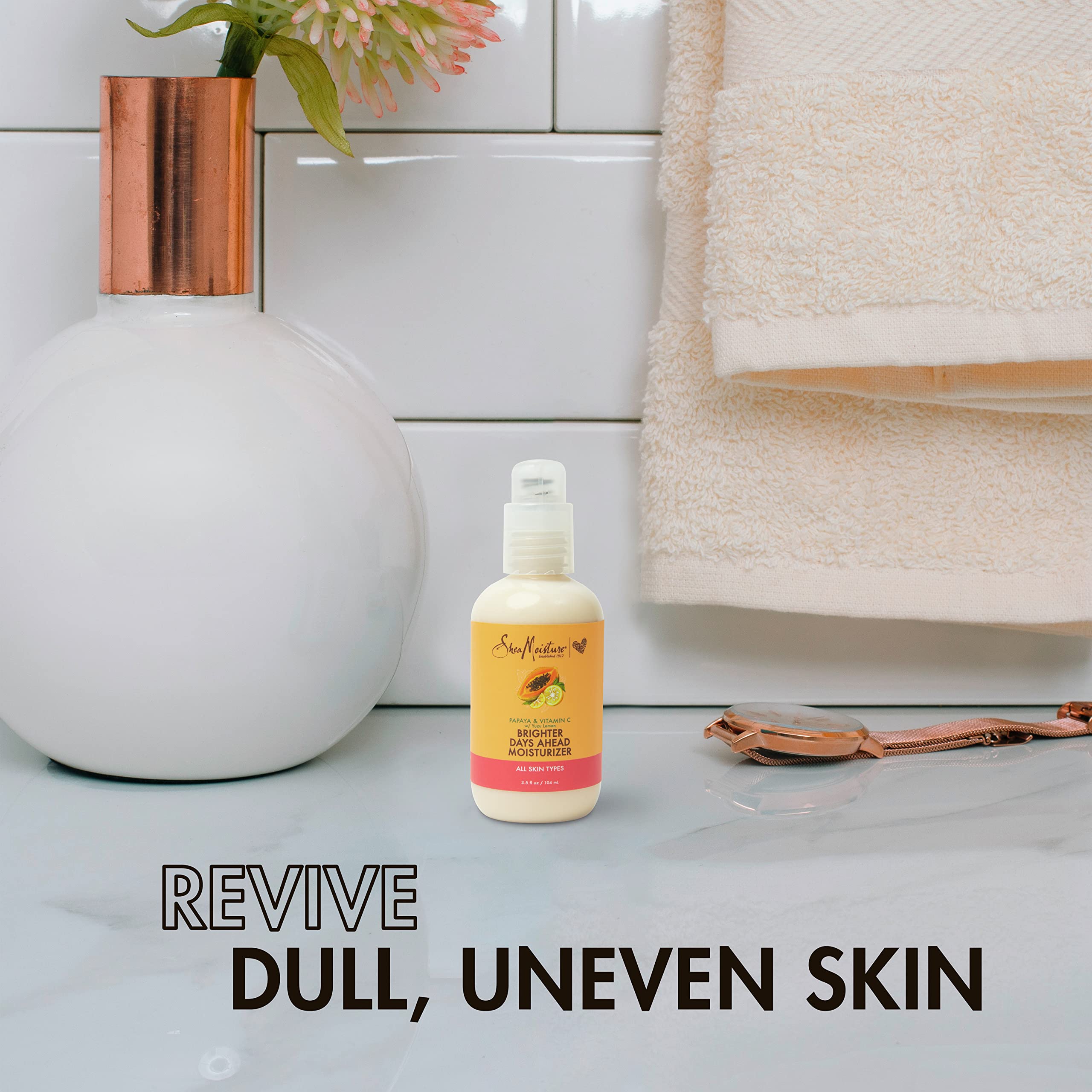 SheaMoisture cruelty-free logo on packaging for ethical skincare.