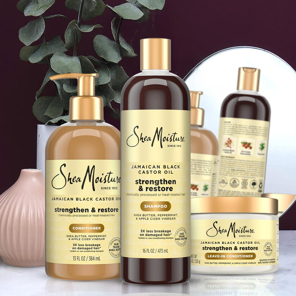 SheaMoisture Curly Bundle peppermint splash highlights refreshing scalp feel during wash