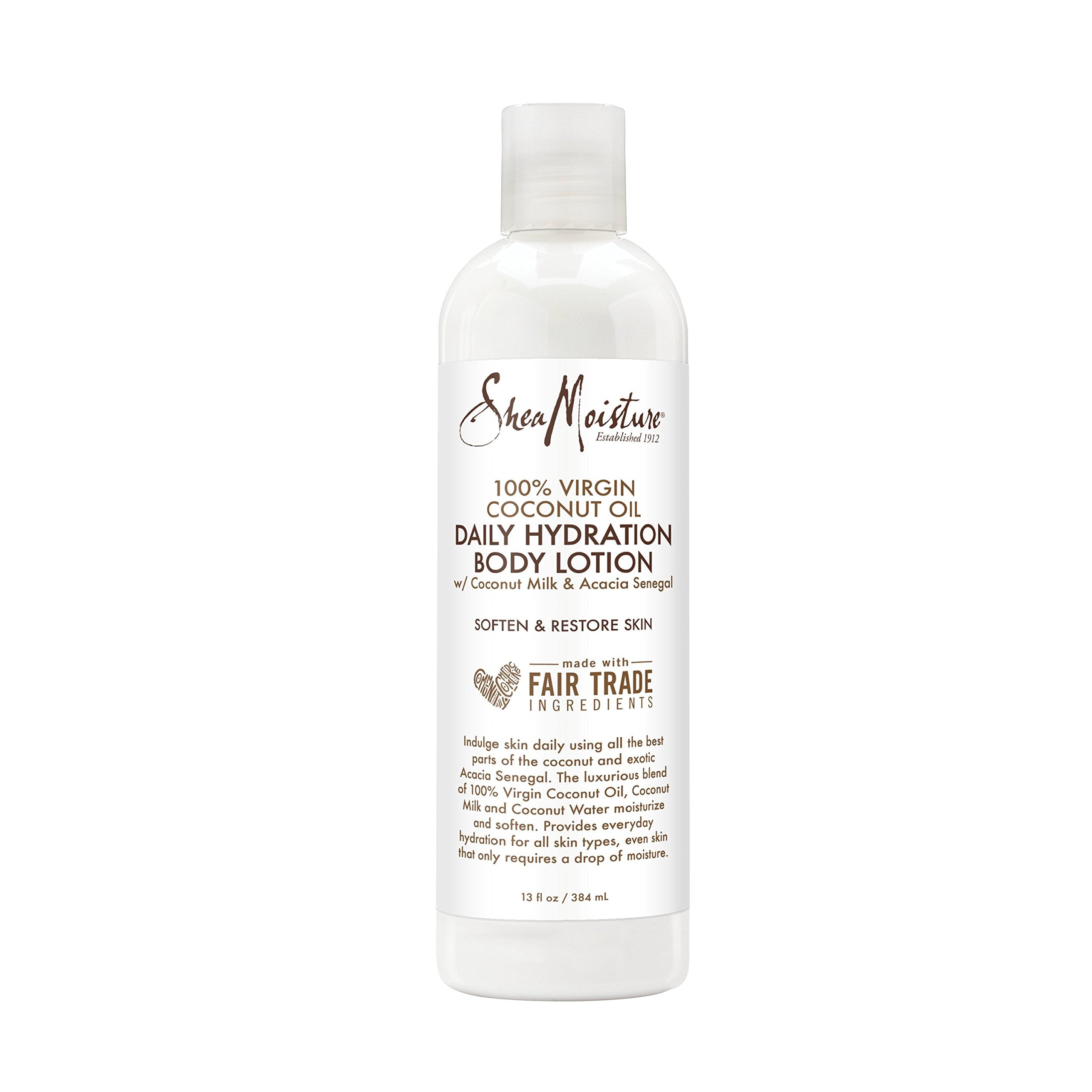 SheaMoisture fair trade shea butter pack highlighting ethical sourcing.