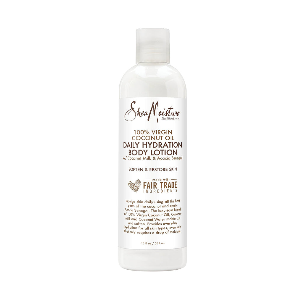SheaMoisture fair trade shea butter pack highlighting ethical sourcing.