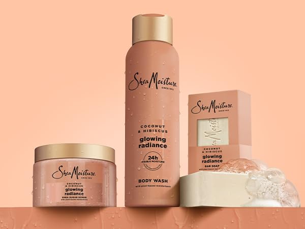 SheaMoisture Glowing Radiance after-use skin feels smooth