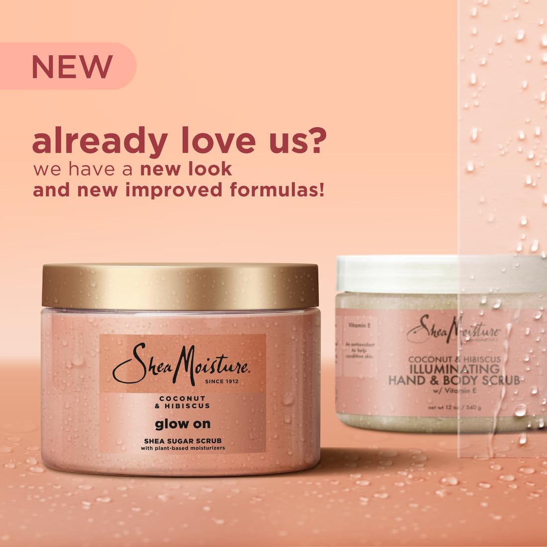 SheaMoisture Glowing Radiance scrub in shower invites gentle exfoliation
