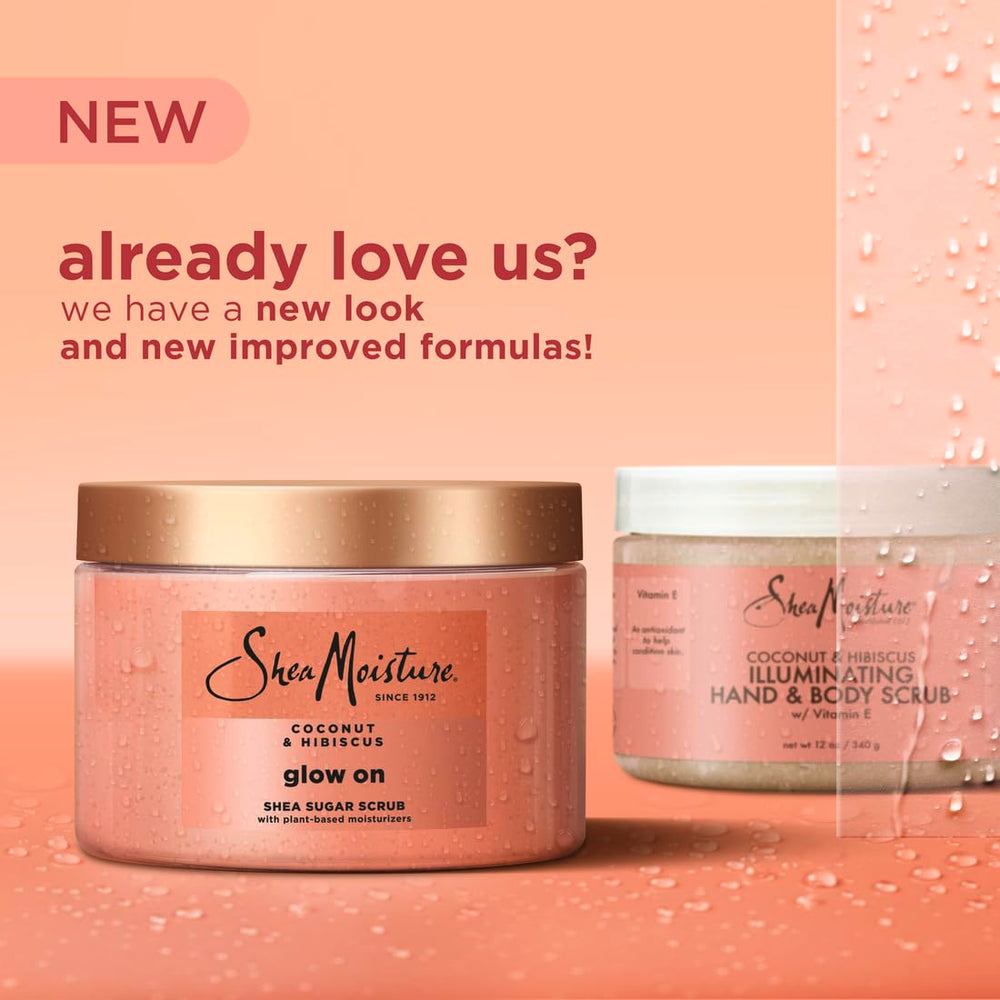 SheaMoisture Glowing Radiance scrub in shower invites gentle exfoliation