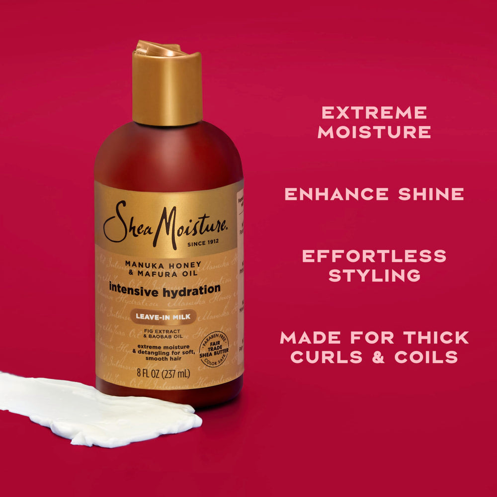 SheaMoisture Hair Milk applied to wet hair demonstrates detangling from roots to ends.