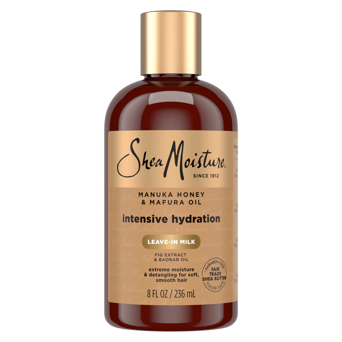 SheaMoisture Hydration Hair Milk bottle illustrates rich dry-hair hydration.