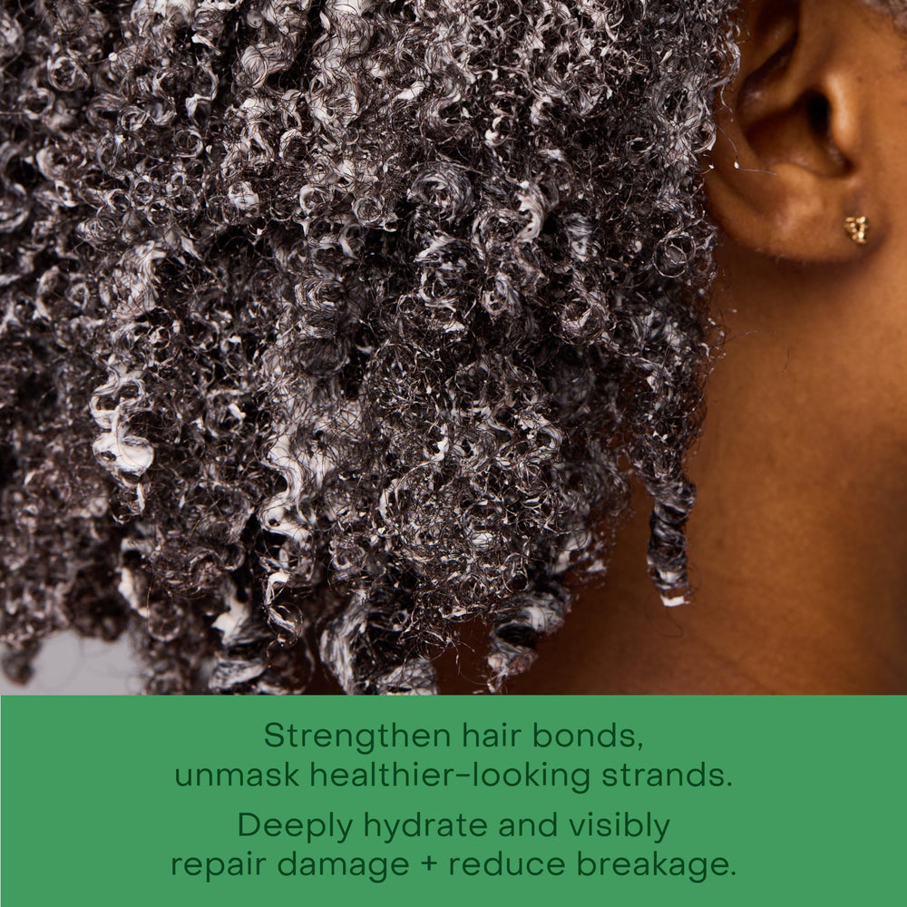 SheaMoisture Hydroplex technology infusion close-up illustrates bond repair at the molecular level.