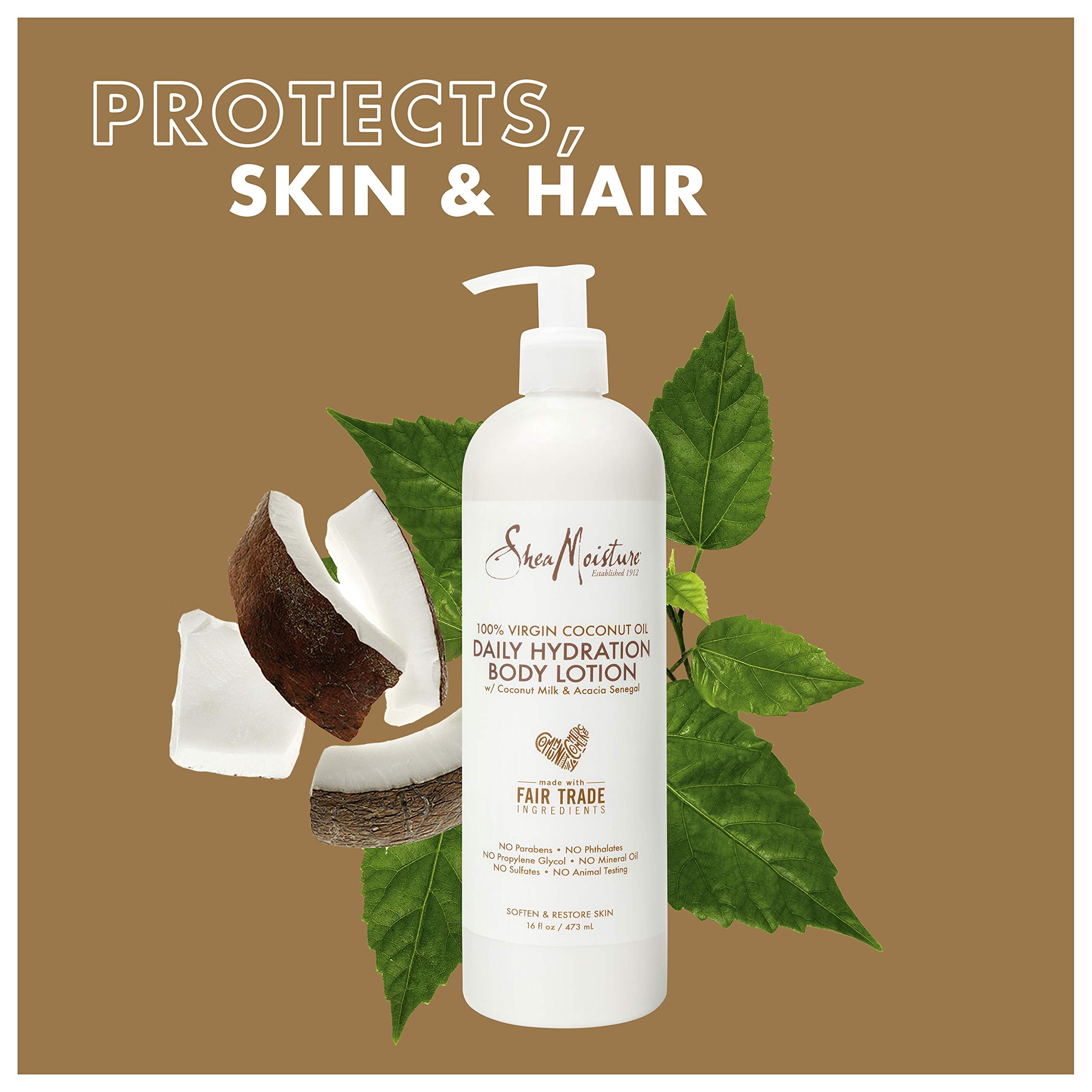SheaMoisture ingredients coconut milk and coconut water for hydrating skin