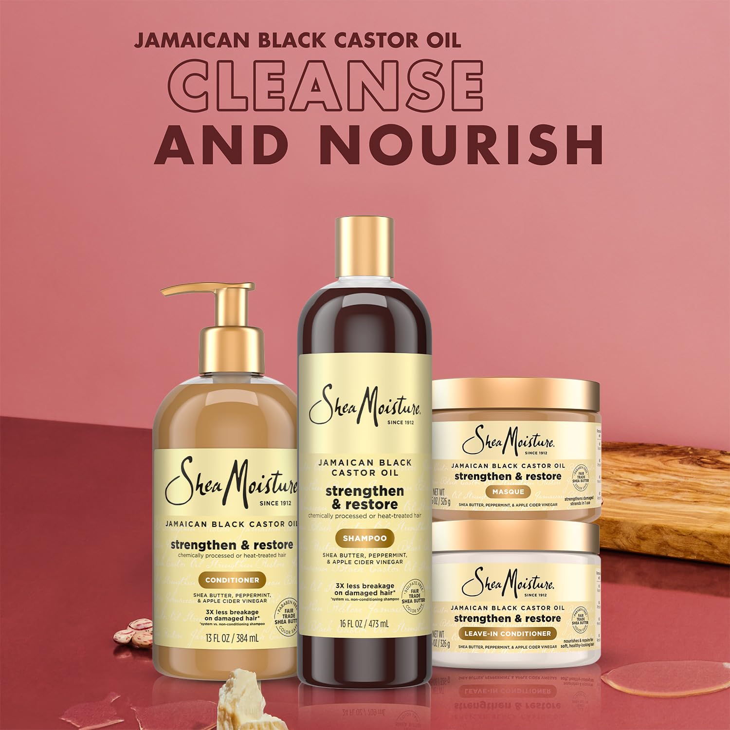 Sheamoisture Restorative Masque jar delivers deep conditioning for damaged strands