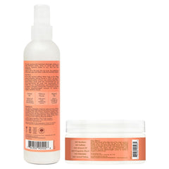SheaMoisture Kids Coconut Hibiscus Detangler Spray demonstrates quick, gentle detangling for thick curls.
