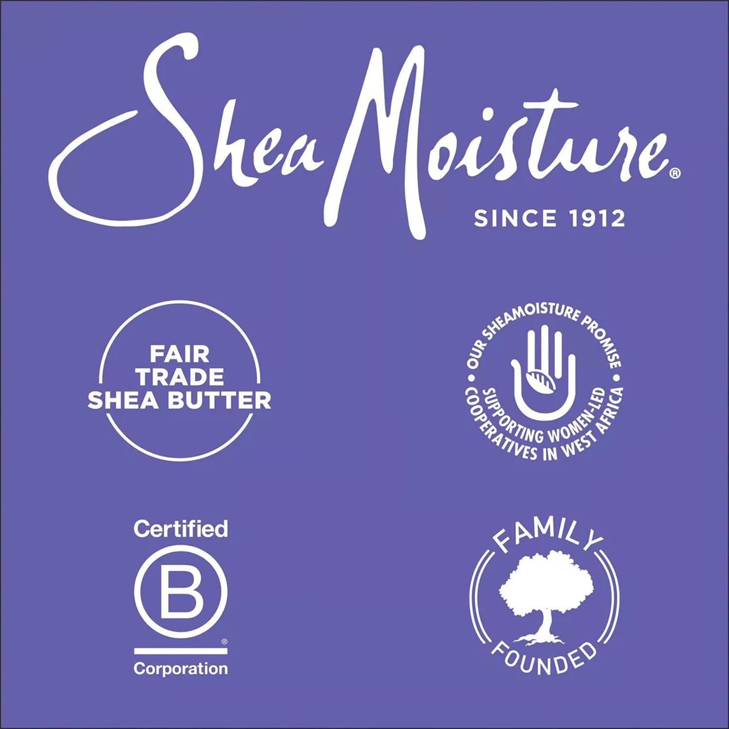 SheaMoisture leave-in conditioner bottle shown separately in system lineup.